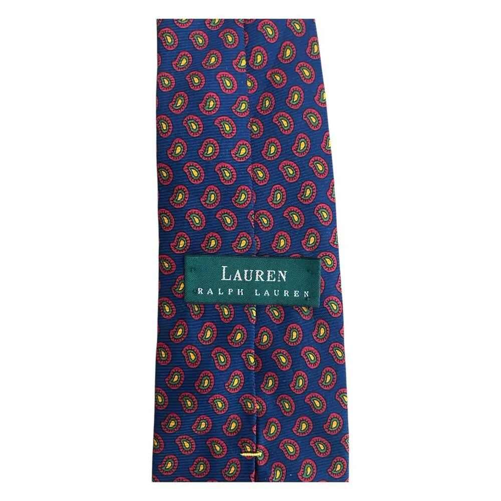Polo Ralph Lauren LOT 2 100% Silk‎ Men's Neck Ties Made in Italy